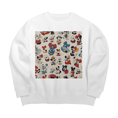 ディズニー風 Big Crew Neck Sweatshirt