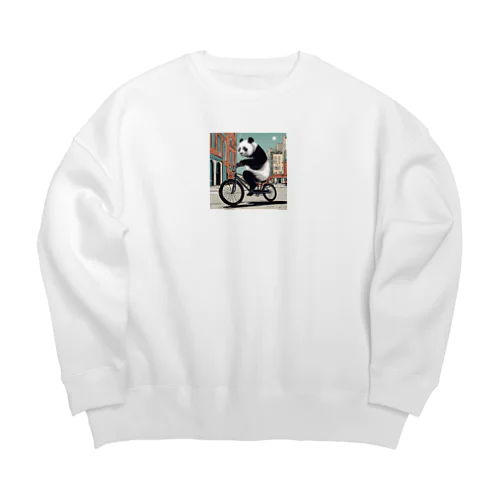 自転車進入禁止 Big Crew Neck Sweatshirt