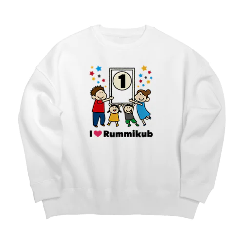 I love Rummikub Big Crew Neck Sweatshirt