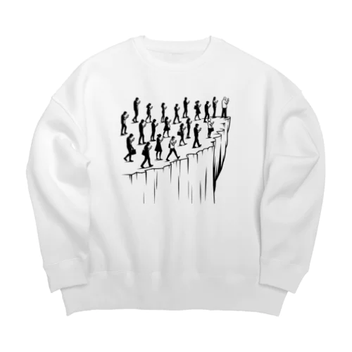 スマホとヒト Big Crew Neck Sweatshirt