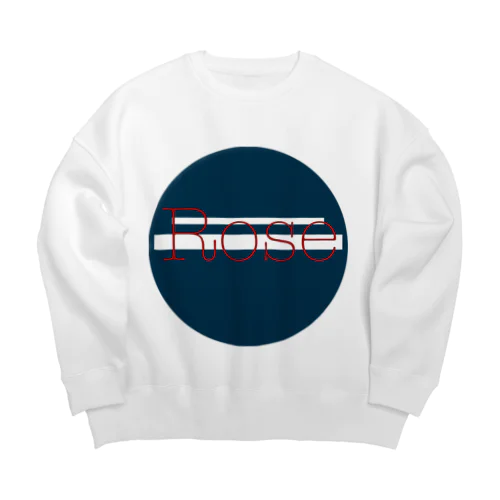 ローズ Big Crew Neck Sweatshirt