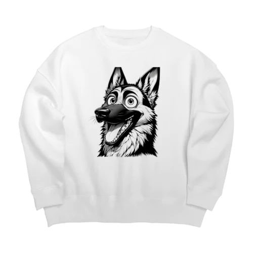 喜びの、シェパード Big Crew Neck Sweatshirt