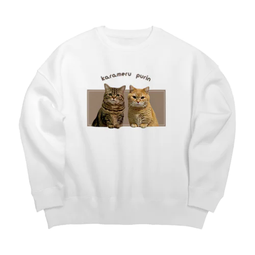 カラメルプリン Big Crew Neck Sweatshirt