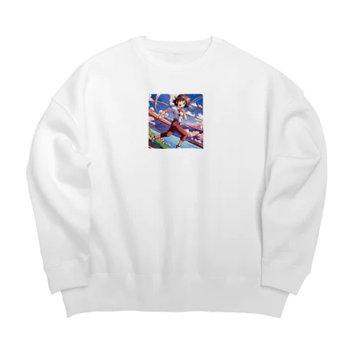 ぴょんちゃん Big Crew Neck Sweatshirt