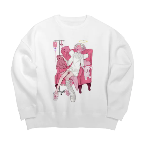 Ꮚ꒰˵• ﻌ •˵꒱Ꮚ Big Crew Neck Sweatshirt