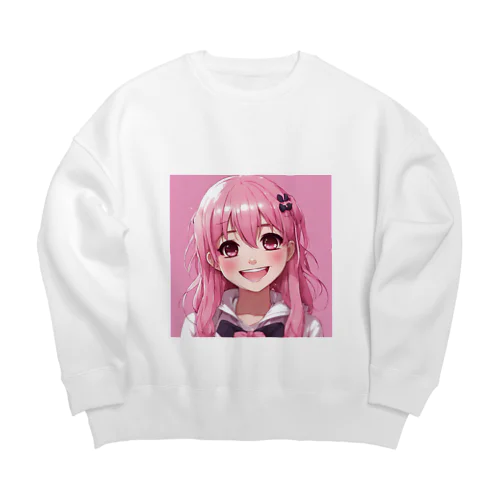 MOE-chan Big Crew Neck Sweatshirt