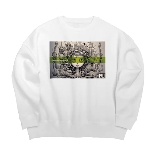 Beginning of a nightmare 2 (Green Line) Big Crew Neck Sweatshirt