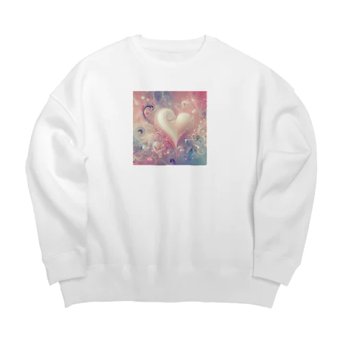 幻想的なハート💖 Big Crew Neck Sweatshirt