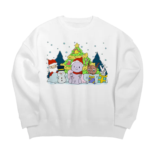ほーはいさんクリスマス Big Crew Neck Sweatshirt