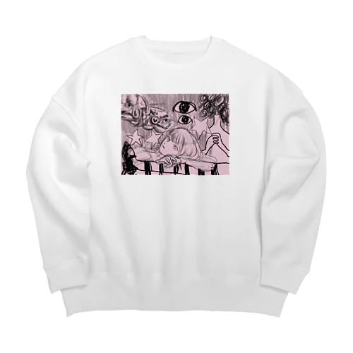 ベッドの夢 Big Crew Neck Sweatshirt