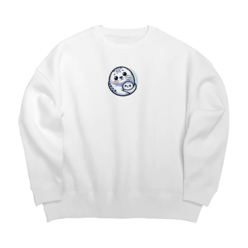 ゴマフの愛らしい日々 Big Crew Neck Sweatshirt