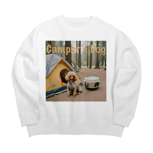 camper's dog  トイプードル Big Crew Neck Sweatshirt