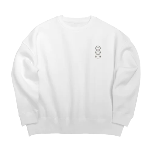 ひよこ家族 Big Crew Neck Sweatshirt