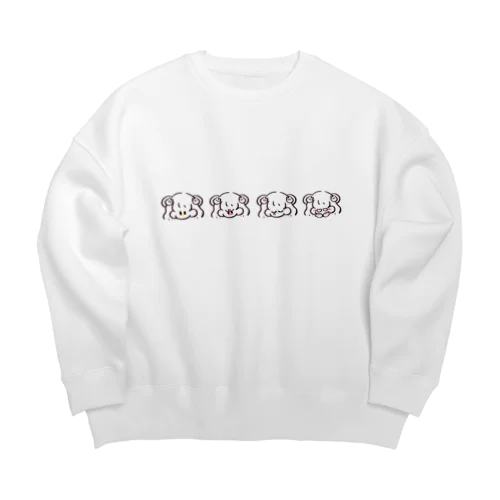 ひょうじょうちゃん Big Crew Neck Sweatshirt