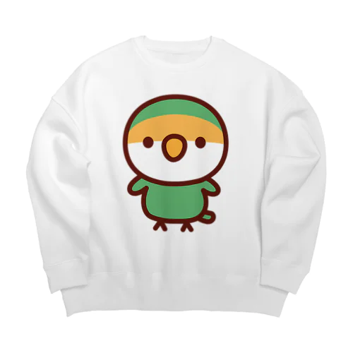 コザクラインコ（ブルーチェリー） Big Crew Neck Sweatshirt