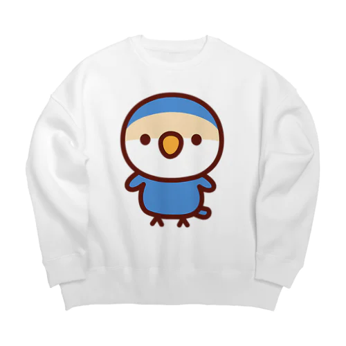 コザクラインコ（バイオレットチェリー） Big Crew Neck Sweatshirt