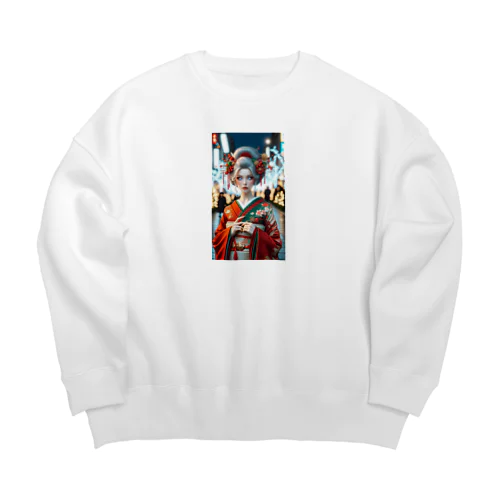 和洋折衷クリスマス Big Crew Neck Sweatshirt