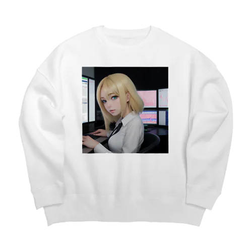 投資家女子 Big Crew Neck Sweatshirt