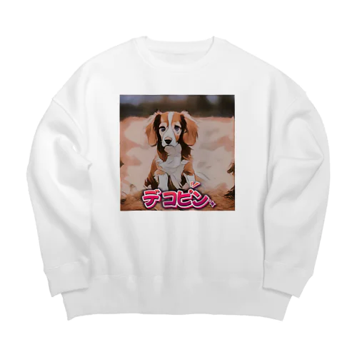 デコピンちゃん Big Crew Neck Sweatshirt