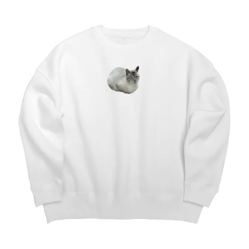 ワイの婆ちゃん家のネッコ Big Crew Neck Sweatshirt