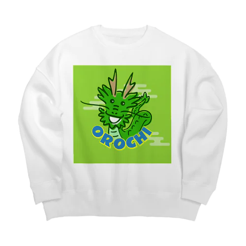 石見神楽_八岐大蛇＠forestgreen Big Crew Neck Sweatshirt