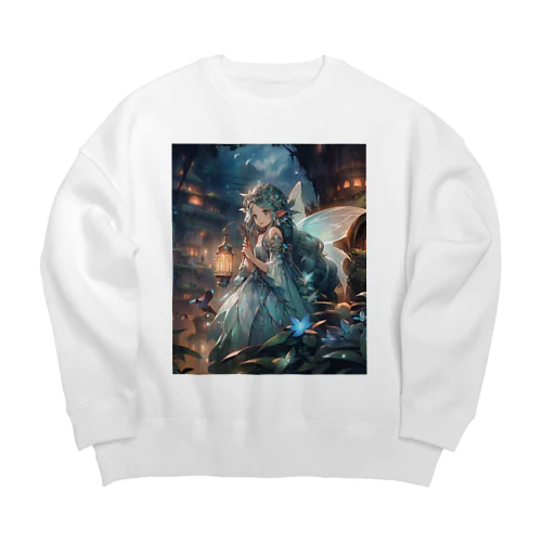 妖精の灯り Big Crew Neck Sweatshirt