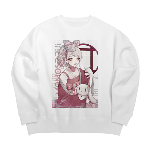 あけおめ桃瀬 Big Crew Neck Sweatshirt