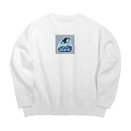 Flying_penguin11 Big Crew Neck Sweatshirt