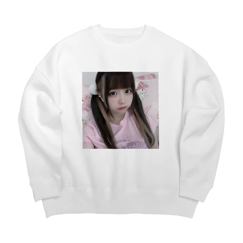 こっち見んな💢 Big Crew Neck Sweatshirt