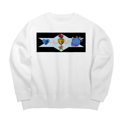 四神獣HW&Fロゴ Big Crew Neck Sweatshirt