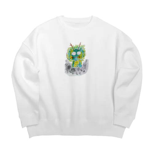 見習い龍神さま🐉 Big Crew Neck Sweatshirt