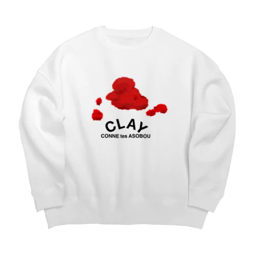 CLAY こねて遊ぼう。 Big Crew Neck Sweatshirt