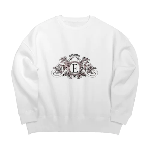 クラシカルデザインeriamo Big Crew Neck Sweatshirt