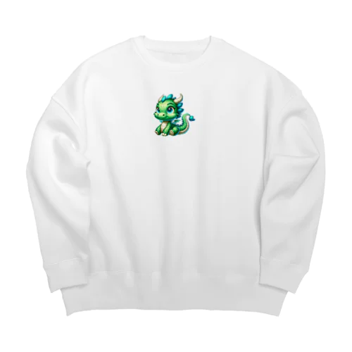 辰年のかわいいキャラクター Big Crew Neck Sweatshirt