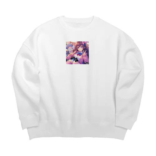 ゲーム女子 Big Crew Neck Sweatshirt