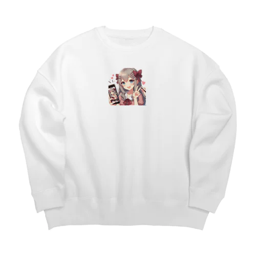 白髪彼女 Big Crew Neck Sweatshirt