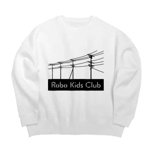 ロボキッズクラブ（黒） Big Crew Neck Sweatshirt