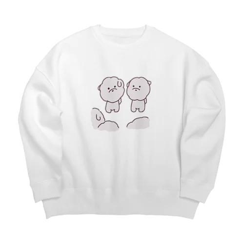 ふわもち犬の集い(井戸端会議) Big Crew Neck Sweatshirt