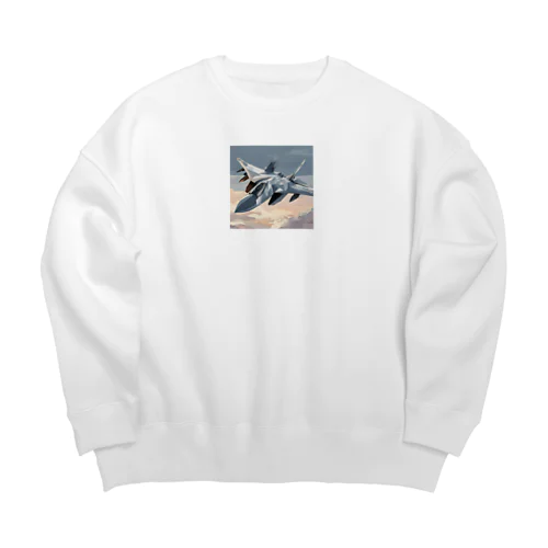 スホーイ57のイラストグッズ Big Crew Neck Sweatshirt