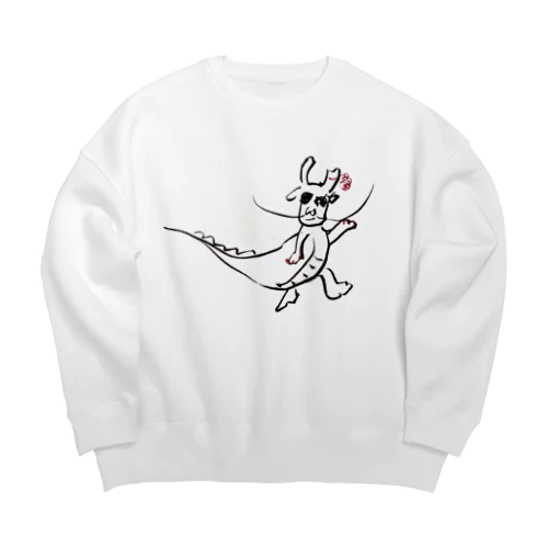 新年のあいさつに来たドラゴン Big Crew Neck Sweatshirt