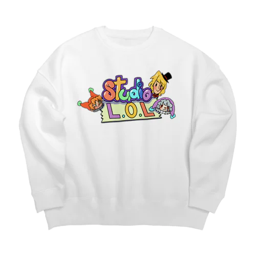 Studio L.O.L カラフルロゴ Big Crew Neck Sweatshirt