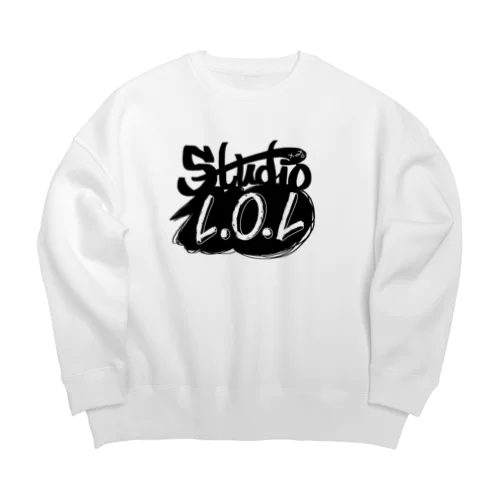 Studio L.O.L モノクロロゴ Big Crew Neck Sweatshirt