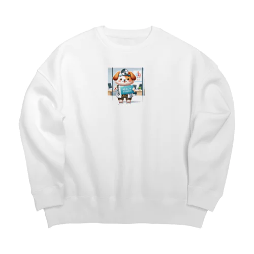 健康第一の犬 Big Crew Neck Sweatshirt