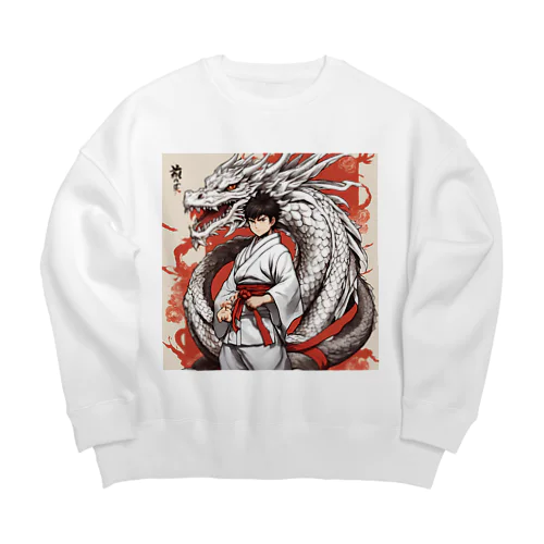 龍の精鋭、武道の達人 Big Crew Neck Sweatshirt