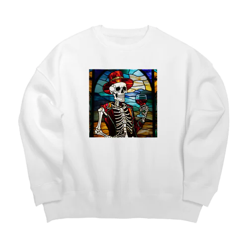 ホネ男とワイン2 Big Crew Neck Sweatshirt