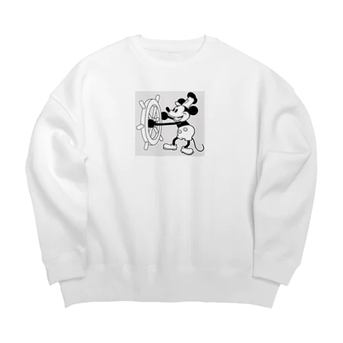 蒸気船ウィリーのネズミ Big Crew Neck Sweatshirt