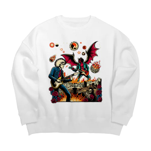 悪魔とランデブー Big Crew Neck Sweatshirt