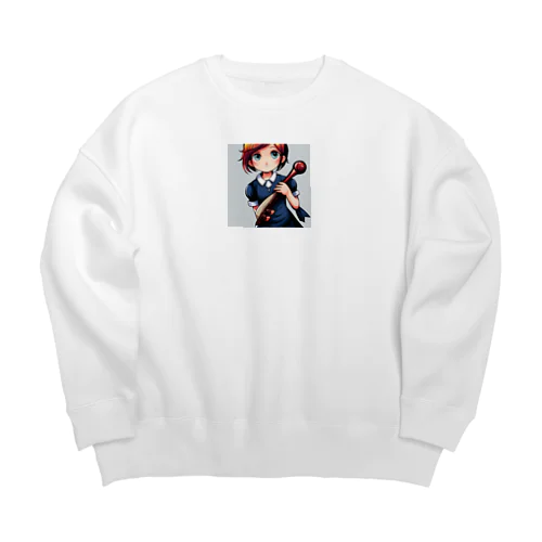 オケ部入団希望の リンちゃん Big Crew Neck Sweatshirt