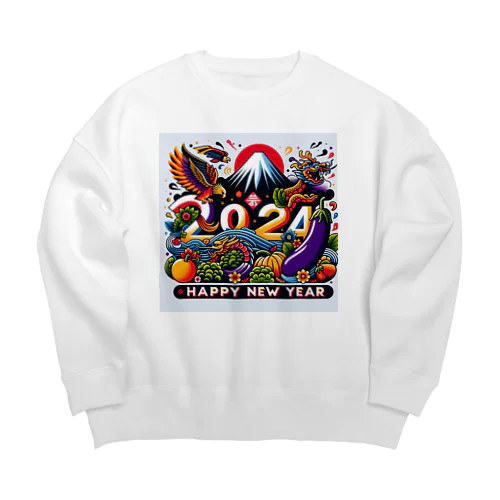 2024年　ハッピーニューイヤー Big Crew Neck Sweatshirt