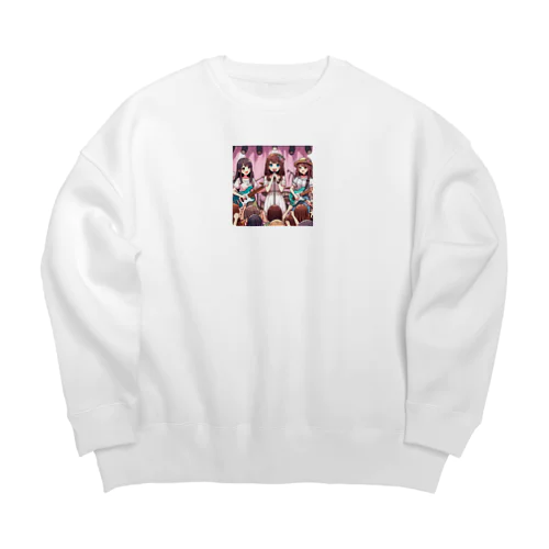 AI美女バンド Big Crew Neck Sweatshirt